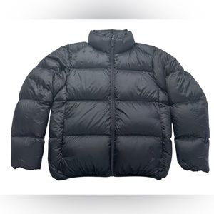 Uniqlo Ultra Light Down Puffer Jacket Black Men's Size Large Coat Leightweight